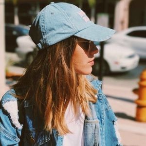 Budweiser vintage denim baseball hat! Adjustable!